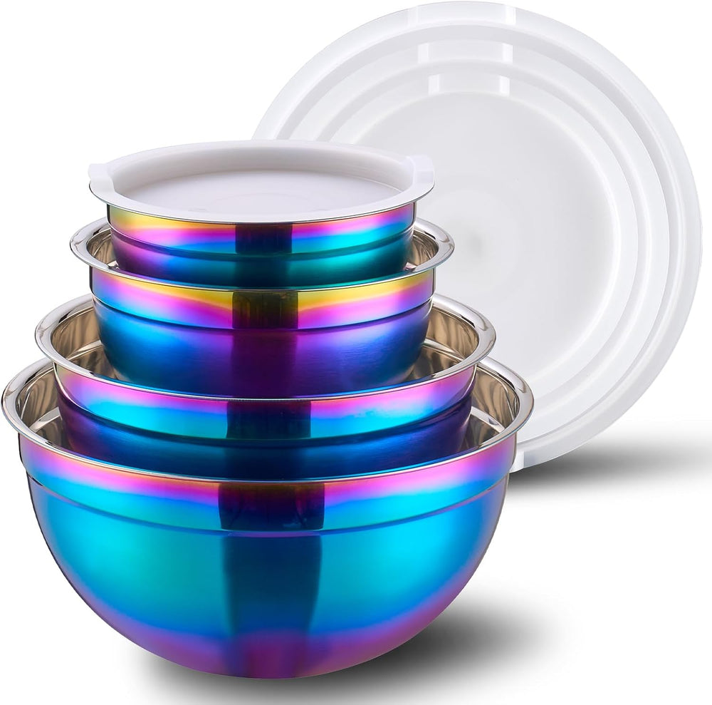 4 Piece Rainbow Mixing Bowls