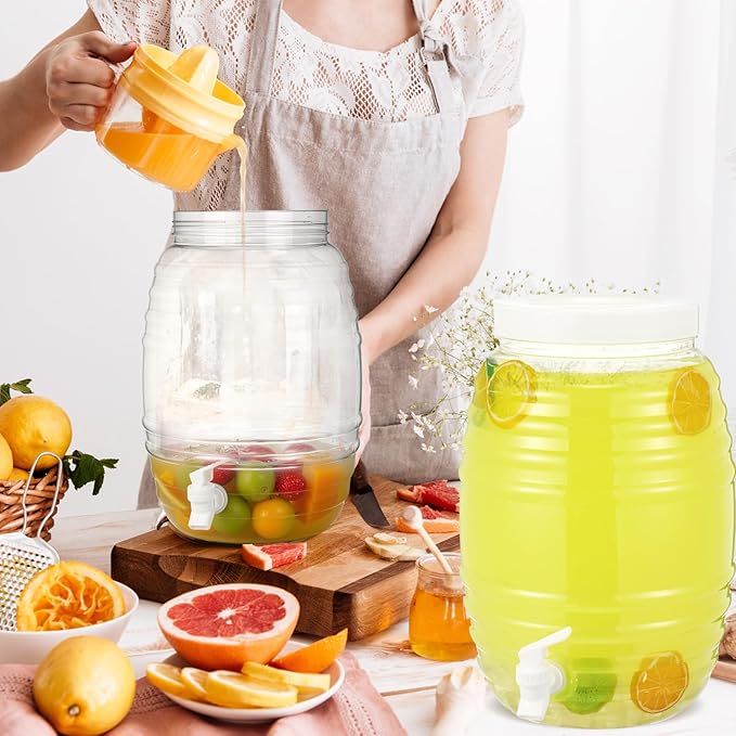 Honeydak 2 Pcs 2.7 Gallon Plastic Drink Dispenser