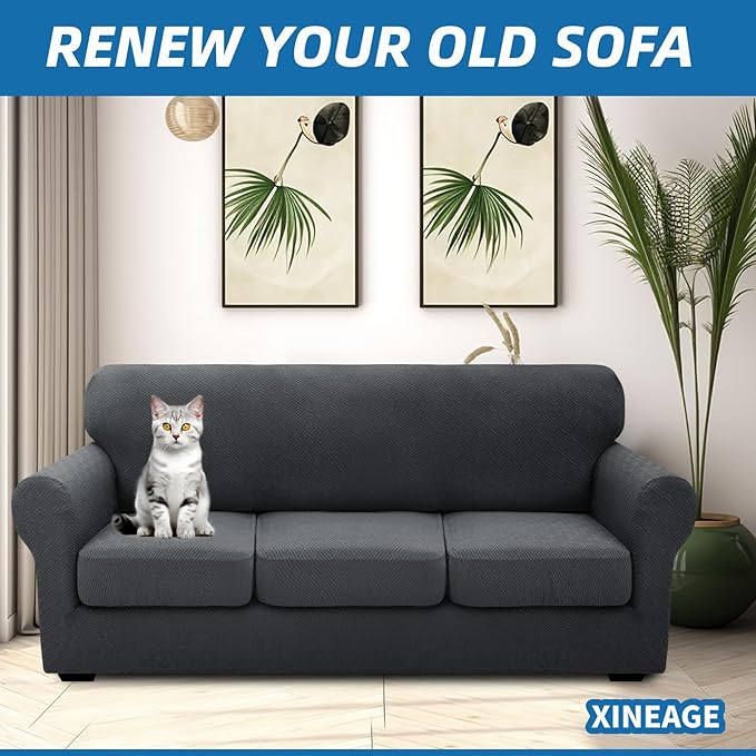 XINEAGE 2026 New 4 Pieces Extra Large Couch Covers - Image 3