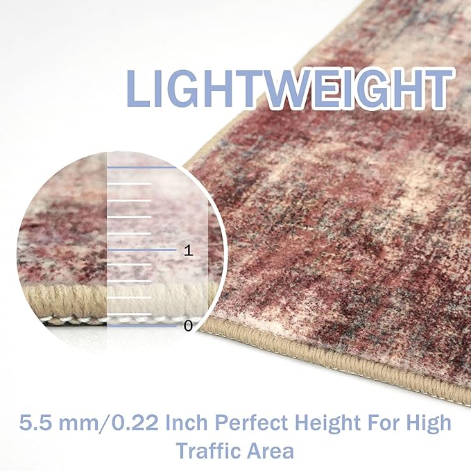 IOHOUZE Abstract Runner Rug 3x16 Ft Washable Runners - Image 5