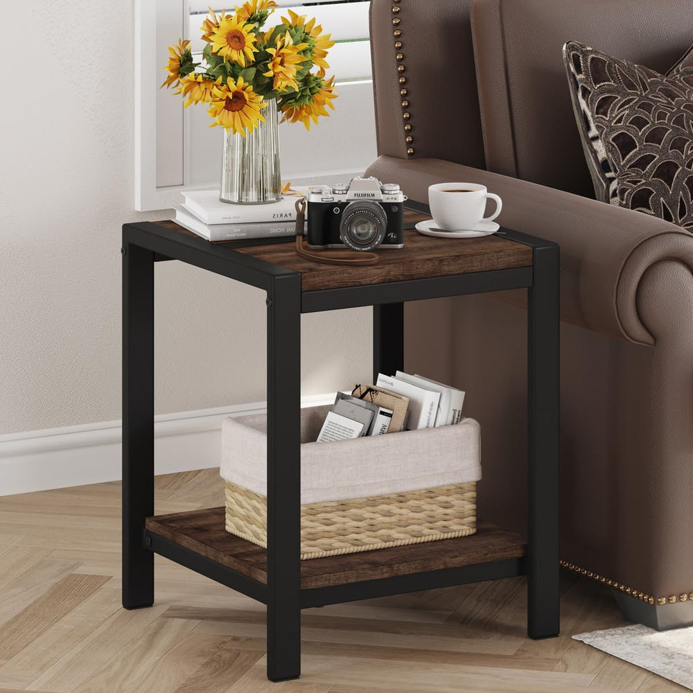 BON AUGURE End Table Set of 2, Small Side Table for Living Room, Night Stand,...