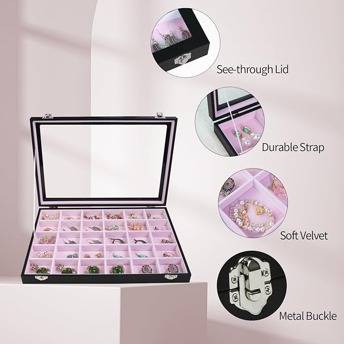 Stratalife Jewelry Organizer Earring Holder Jewelry Tray - Image 4