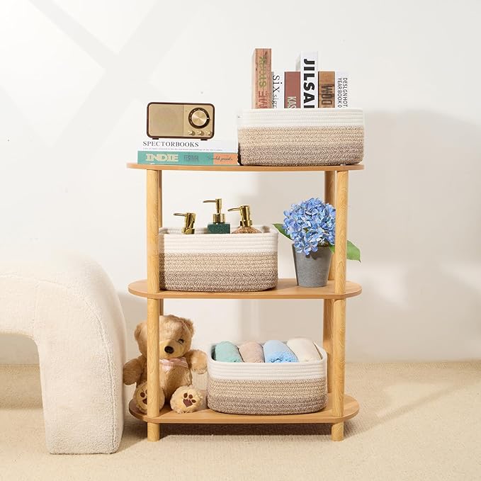 MiniArk Small Storage Baskets for Organizing | Closet Organizer Bins | Shelf - Image 6