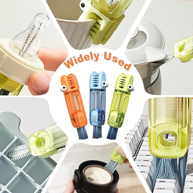 3 in 1 Cup Lid Cleaning Brush Set 6 Pcs, Gap Cleaner Brushs - Image 6