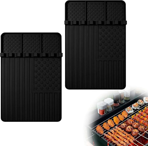 2 PCS Silicone Griddle Tools Mat by Rodnsurwprovidesyouwithhig