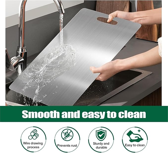 Stainless Steel Cutting Boards for Kitchen, 2026 New Upgrade Titanium Cutting - Image 6