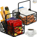 Yarlung 2 Pack Sugar Packet Basket Metal Wire Tea Bag Holder by Yarlung