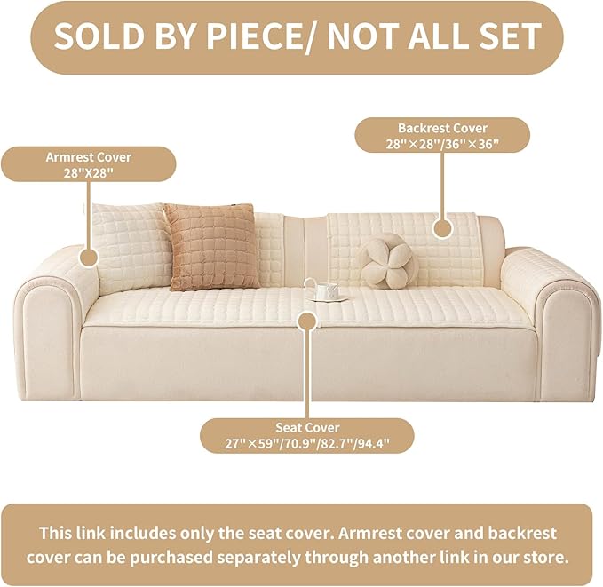 Velvet Couch Covers for Dogs, Dog Sectional Couch Covers, Pet Couchs Cover for - Image 2