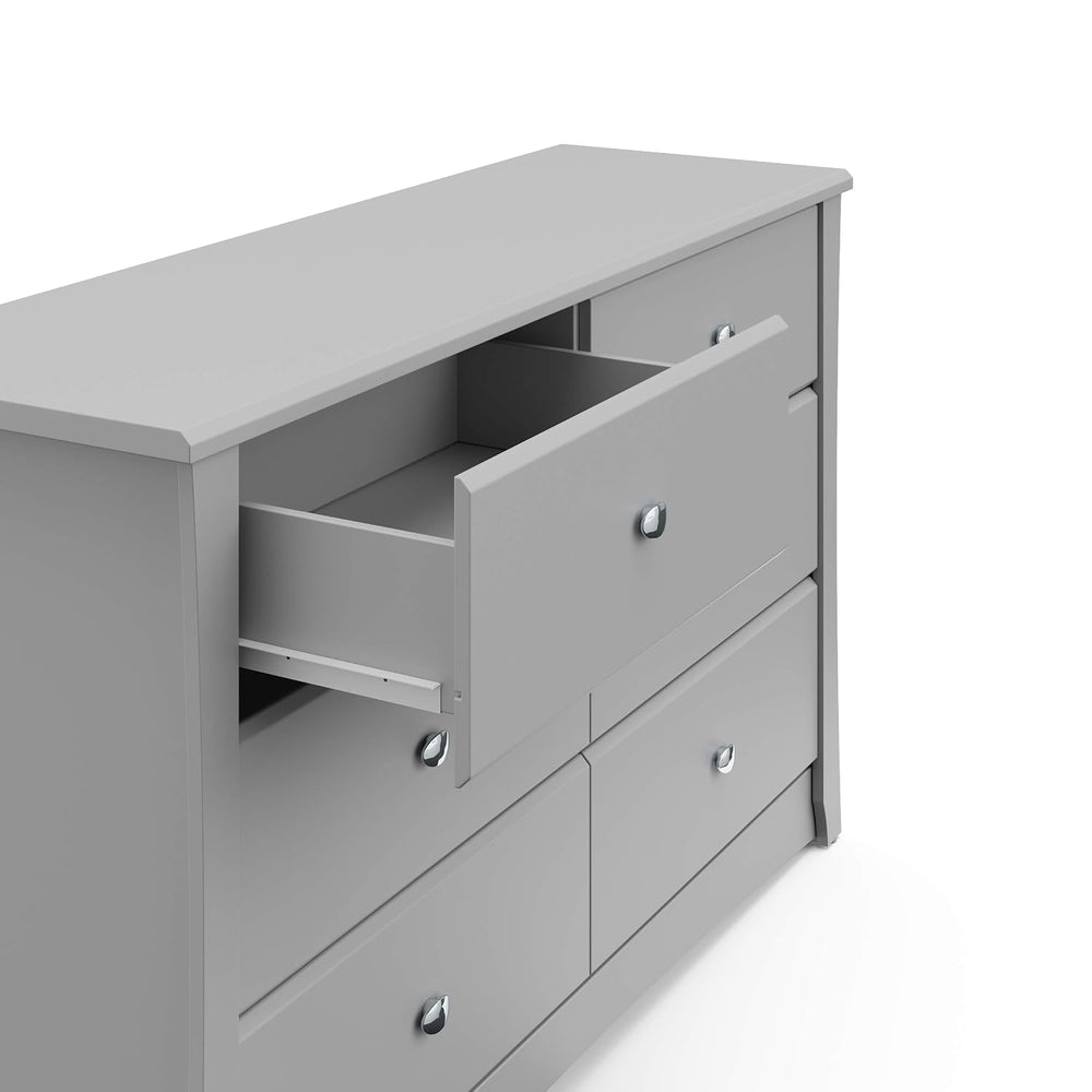 Storkcraft Crescent 6-Drawer Dresser, Pebble Gray