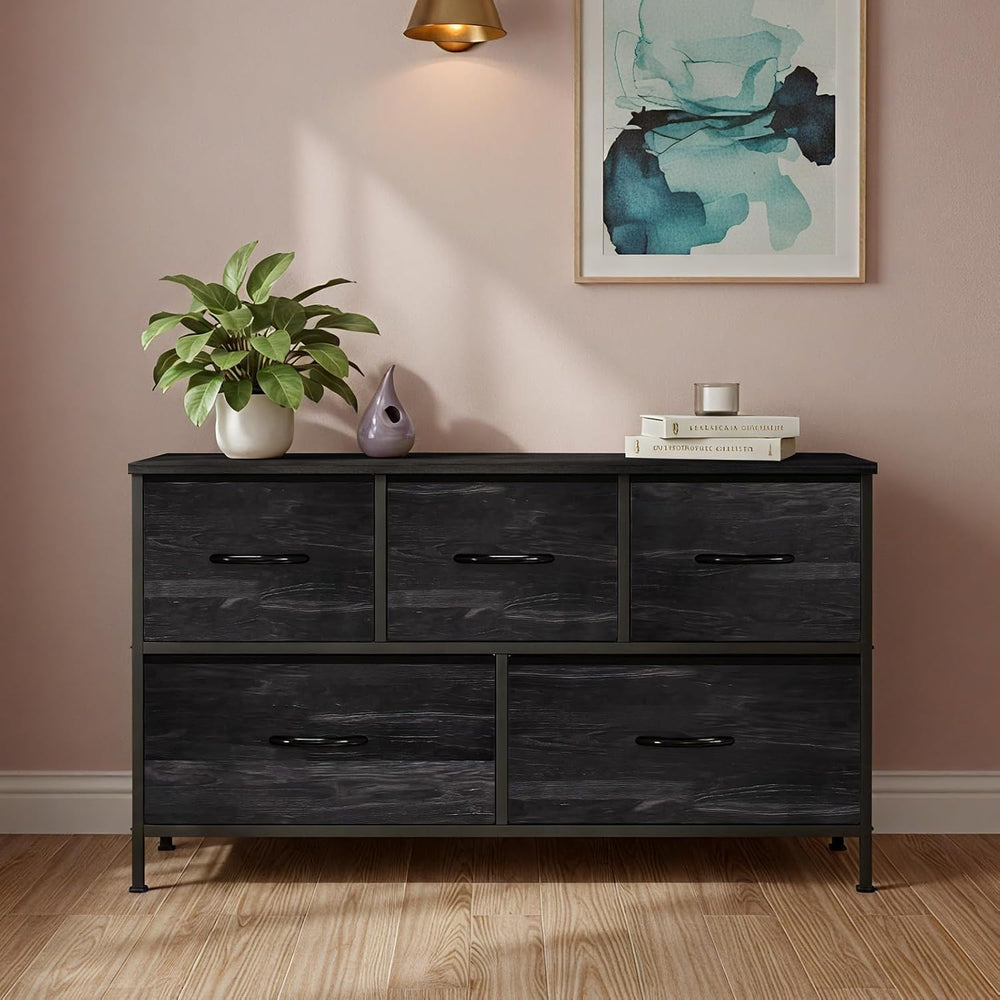 OLIXIS 5 Drawer Dresser for Bedroom, Storage Organizer Unit for Closet