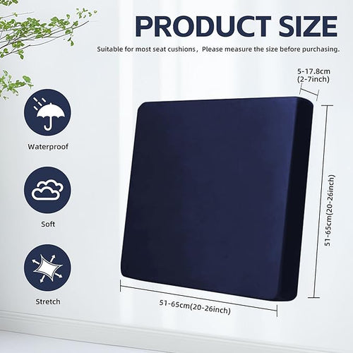 8Pcs Outdoor Cushion Covers, Patio Cushion Covers, Stretch Elastic Slipcovers - Image 2