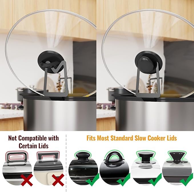 NiHome Slow Cooker Lid Holder Fit - Image 6