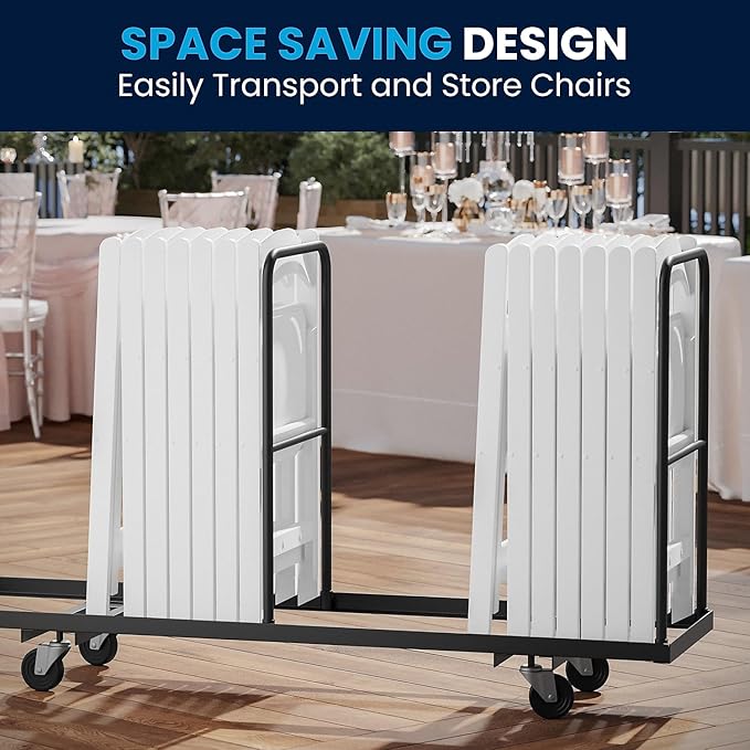 Flash Furniture Hercules Series Folding Chairs for Weddings and Formal Events...