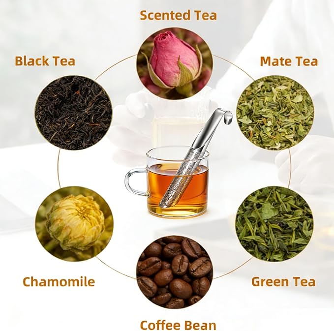 2 Pcs Tea Infuser with Hook Handle, Tea Diffusers - Image 4