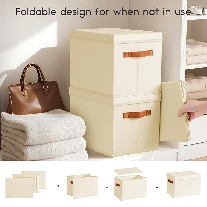 Homsorout Storage Bins with Lids - Image 3