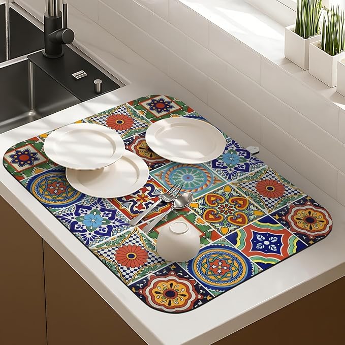 Dish Drying Mat Drainer Pads - Image 3