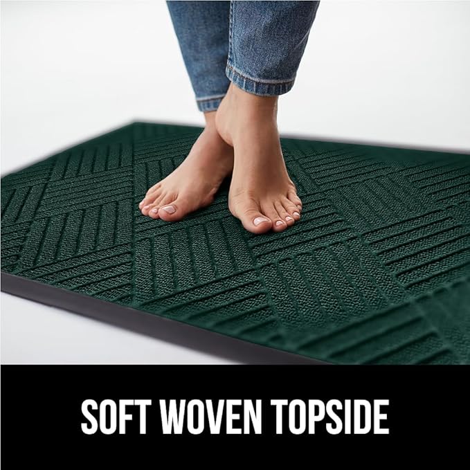 GORILLA GRIP 100% Waterproof All-Season WeatherMAX Doormat US Designed Natural - Image 7
