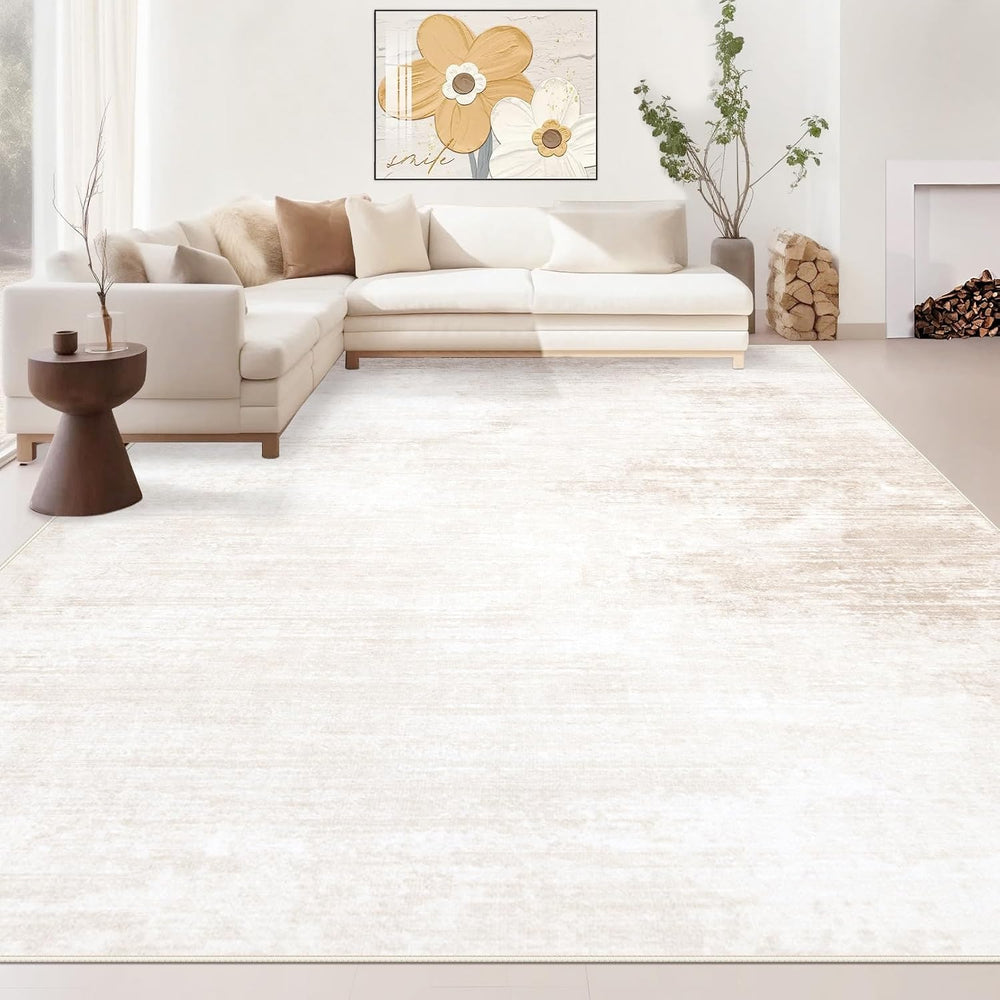 Area Rugs 10x14 Living Room: Washable Rug Modern Abstract Large Rugs Soft Non...