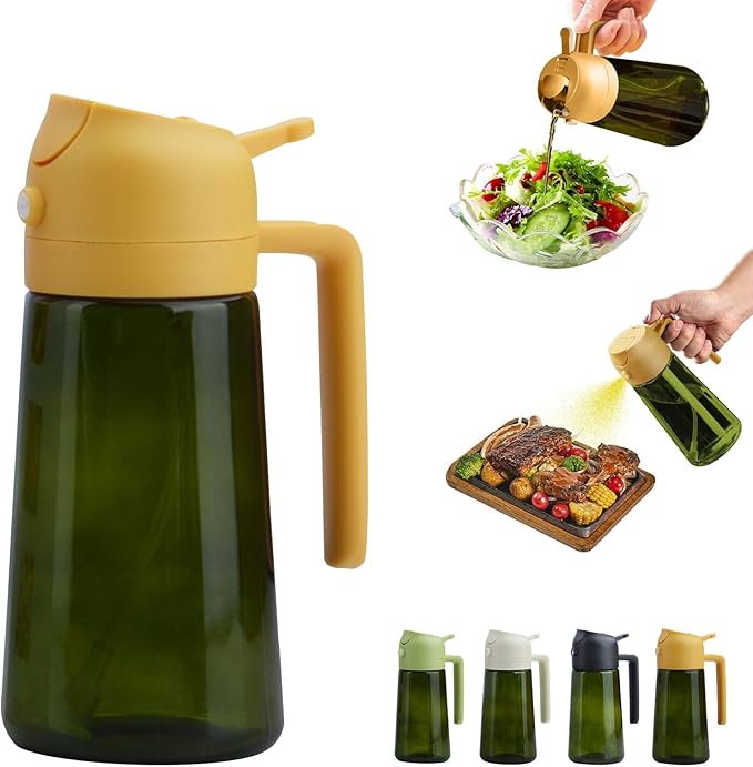 2 In 1 Oil Dispenser And Oil Sprayer, 16 Oz/470 Ml Oil Dispenser by Unknown