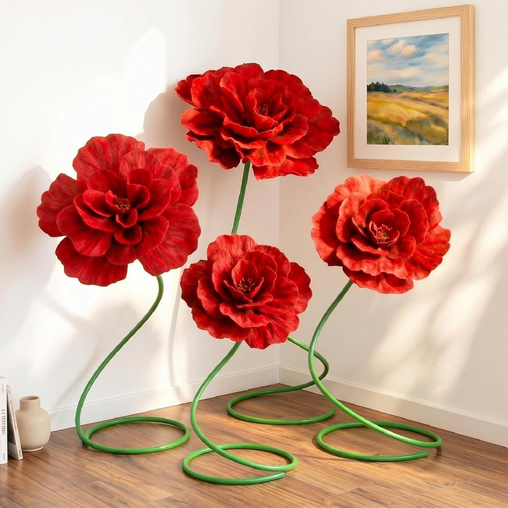 4 Pcs 5 ft Large Peony Giant Artificial Peony