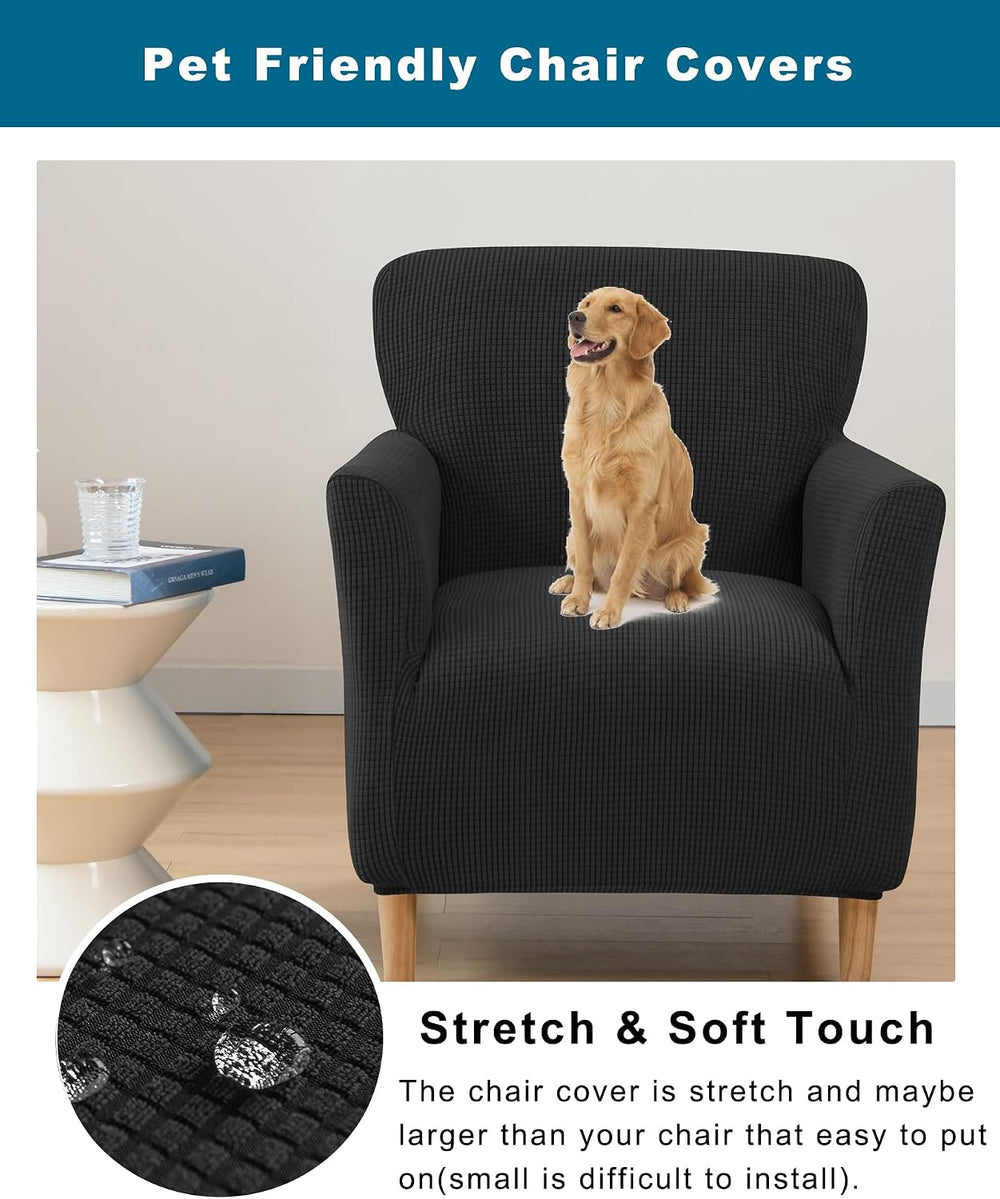 CRFATOP Accent Chair Cover, Stretch Armchair Slipcover for Living Room,B09