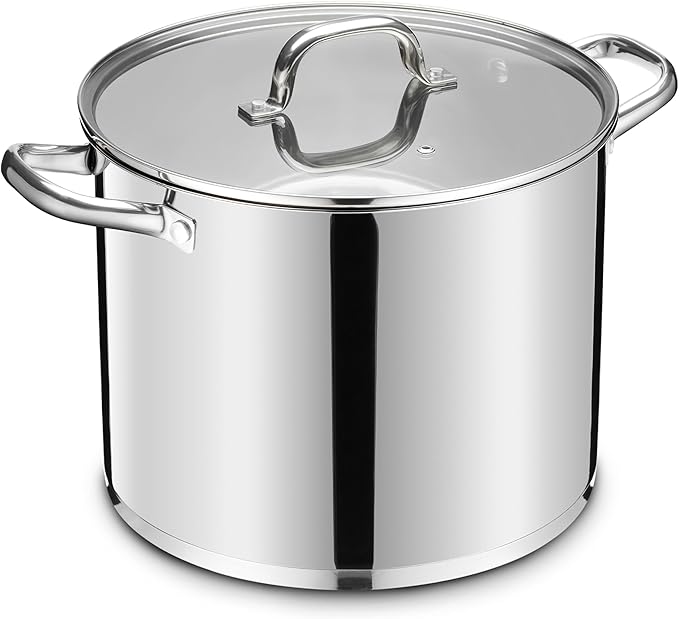 Stainless Steel Large Stock Pot, LIANYU 24 QT Heavy Duty Stockpot by LIANYU