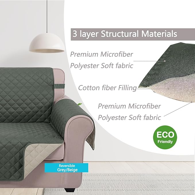 U-NICE HOME 4 Seater Sofa Cover 91 Inch Large Couch Covers - Image 4