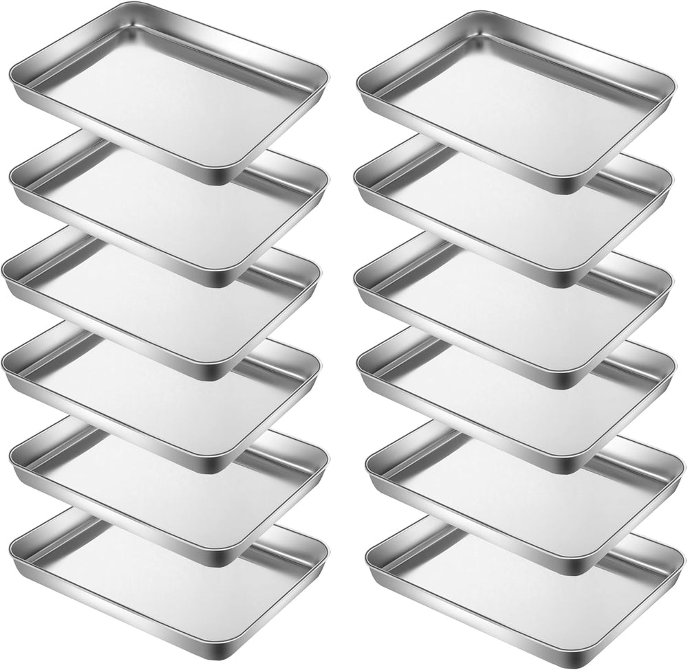 Extra Small Serving Tray in Bulk Stainless Steel 304 Little Tiny Baking Sheet