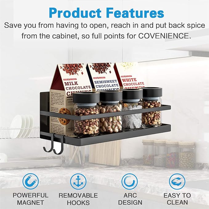 Magnetic Spice Rack, Thipoten Strong Magnetic Shelf - Image 2