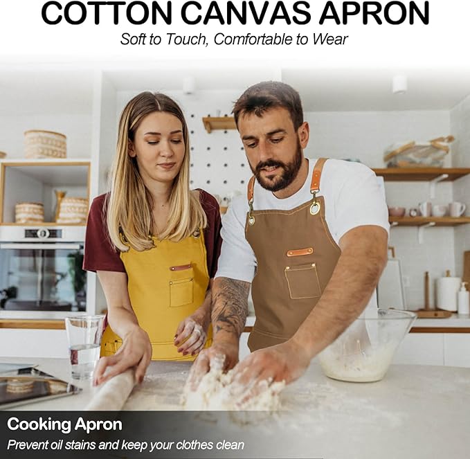 Genixart Chef Apron for Men Women