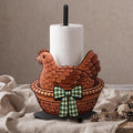 Hen Paper Towel Holder Black Metal Paper Towel Holder Large Decorative Tissue by Yiyiring