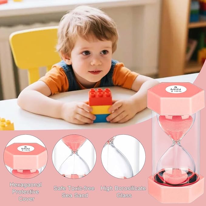 Sand Timer 15 Minute Hourglass, Unbreakable Hexagon Sand Clock 15 Min, Reloj De - Image 3