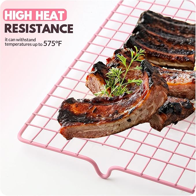 2 PCS Cooling Racks for Cooking and Baking, 16x10 Inches Stainless Steel - Image 6