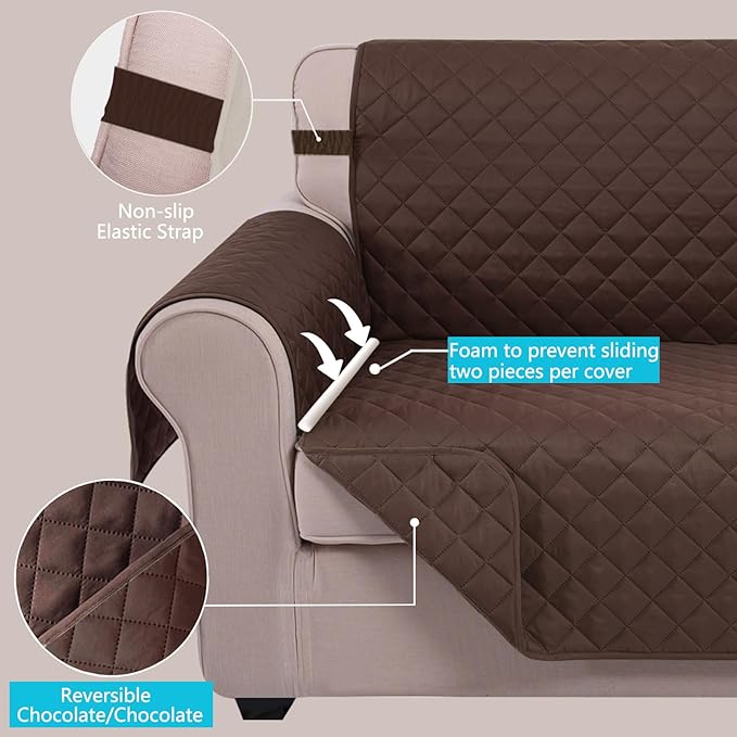 U-NICE HOME 4 Seater Sofa Cover 91 Inch Large Couch Covers - Image 3