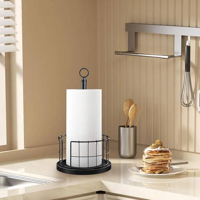 Homode Paper Towel Holder Countertop, Free-Standing Paper Towel Rack - Image 6