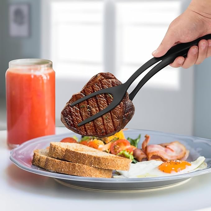 Egg Flipper Spatula Tongs 2 PCS Spatula - Image 6