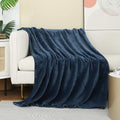 JIAHANNHA Flannel Fleece Blanket Queen Size Stone Blue 90 by 90 Inches Blankets by JIAHANNHA