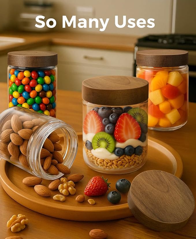 8 Pack 16oz and 10oz Overnight Oats Containers - Image 5