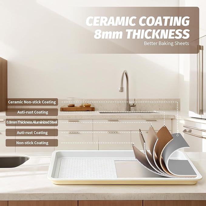 Nonstick Ceramic Baking Sheet - Image 5