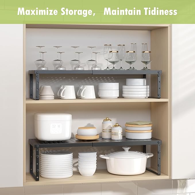 RUILALIFE Expandable Cabinet Organizer Shelf - Image 7