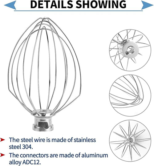 6 Wire Whisk Attachments Compatible - Image 2