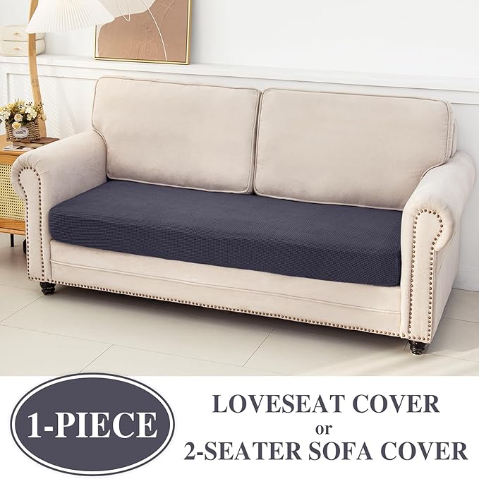 Couch Cushion Cover Loveseat Cover or 2 Seat Sofa Cover Washable Stretch - Image 2