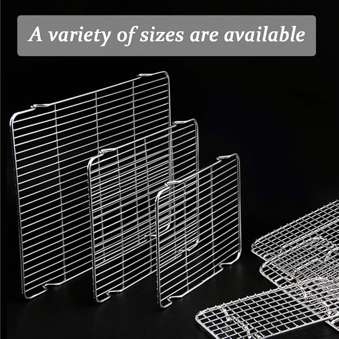 Wire Cooling Racks For Baking 9.3"X13.6" Oven Safe Small Grid Fits Air - Image 5