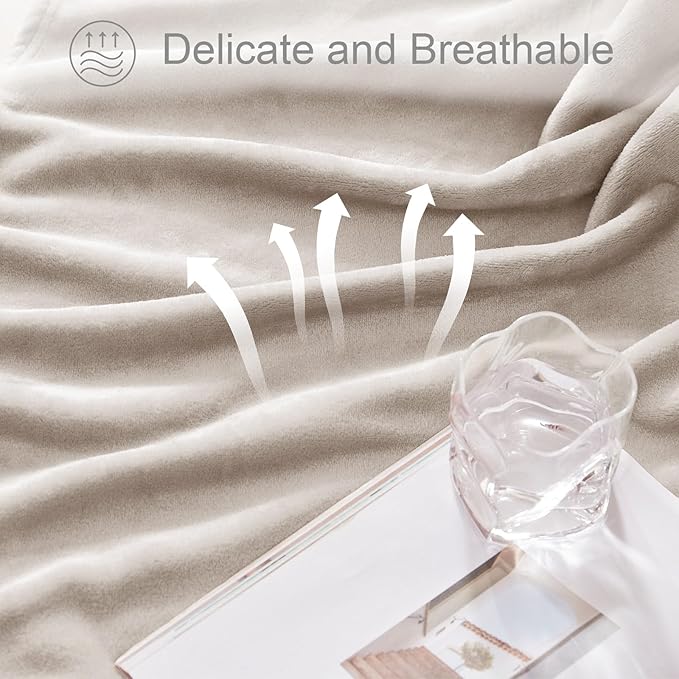 Exclusivo Mezcla Fleece Camel Throw Blanket - Image 6