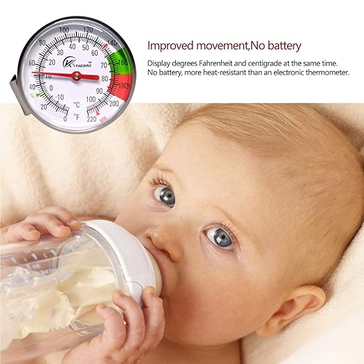 KT THERMO Instand Read 2-Inch Dial Thermometer, Chocolate Milk Foam - Image 5