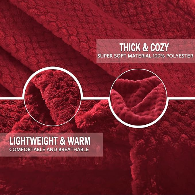 Exclusivo Mezcla Fleece Bed Blanket Twin Size, Super Soft and Warm Blankets - Image 7