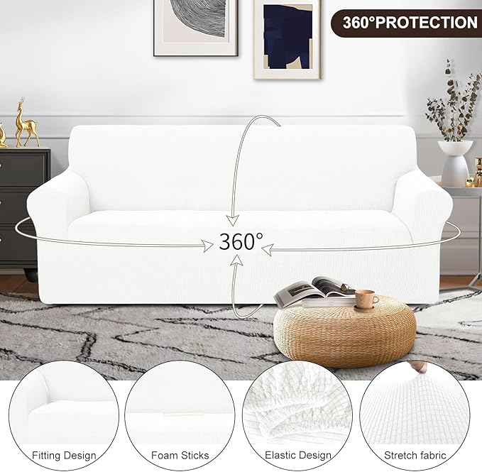 U-NICE HOME Stretch Couch Cover Sofa Cover Washable Sofa Slipcover Furniture - Image 3