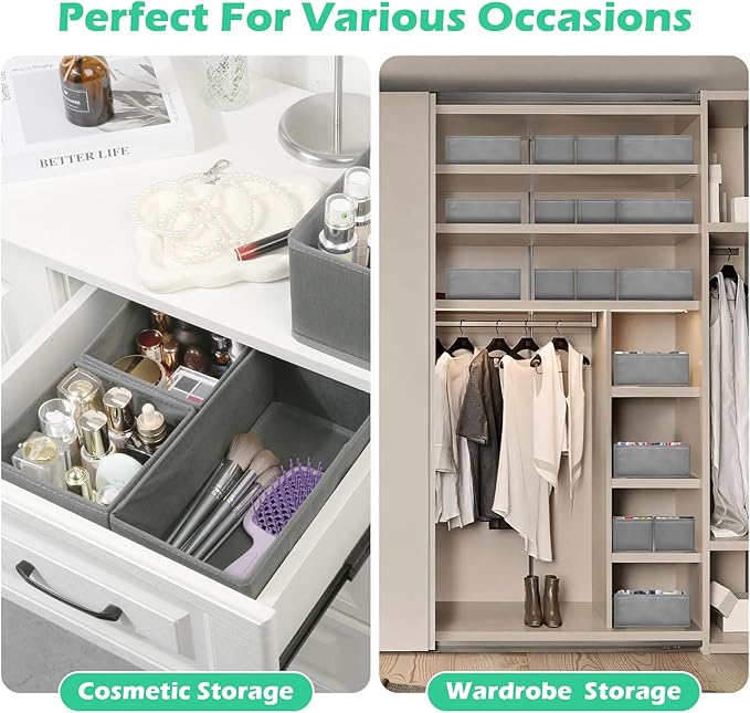 Drawer Clothing Organizer 16-Pack, Fabric Folding Wardrobe Organizer, Can Store - Image 7