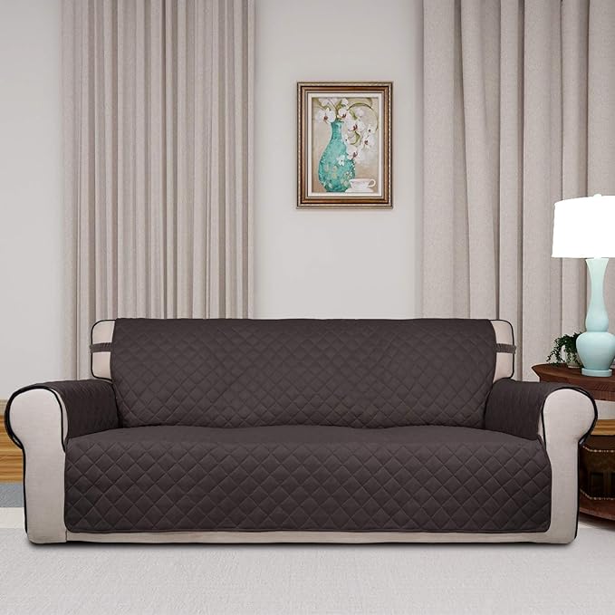 PureFit Reversible Quilted Sofa Cover, Water Resistant Slipcover Furniture - Image 2