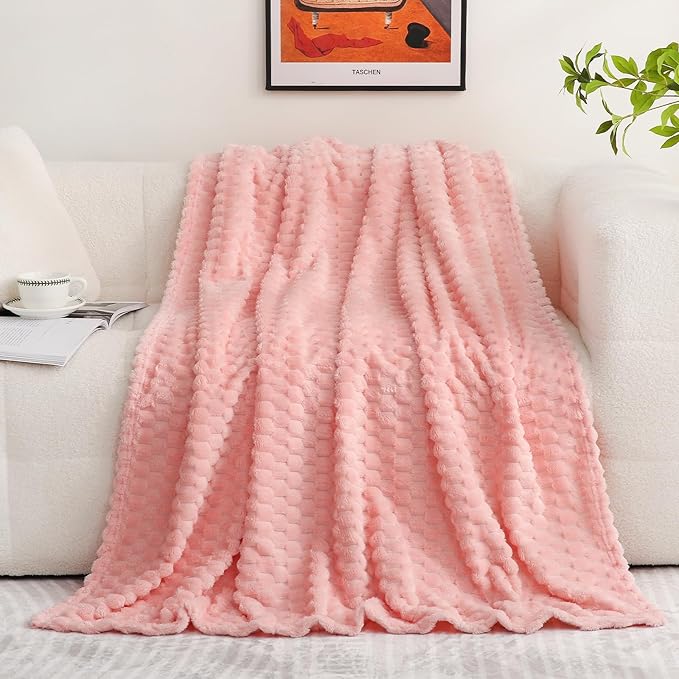 Puncuntex Pink Throw Blanket 50"×60" inches Gifts - Image 5